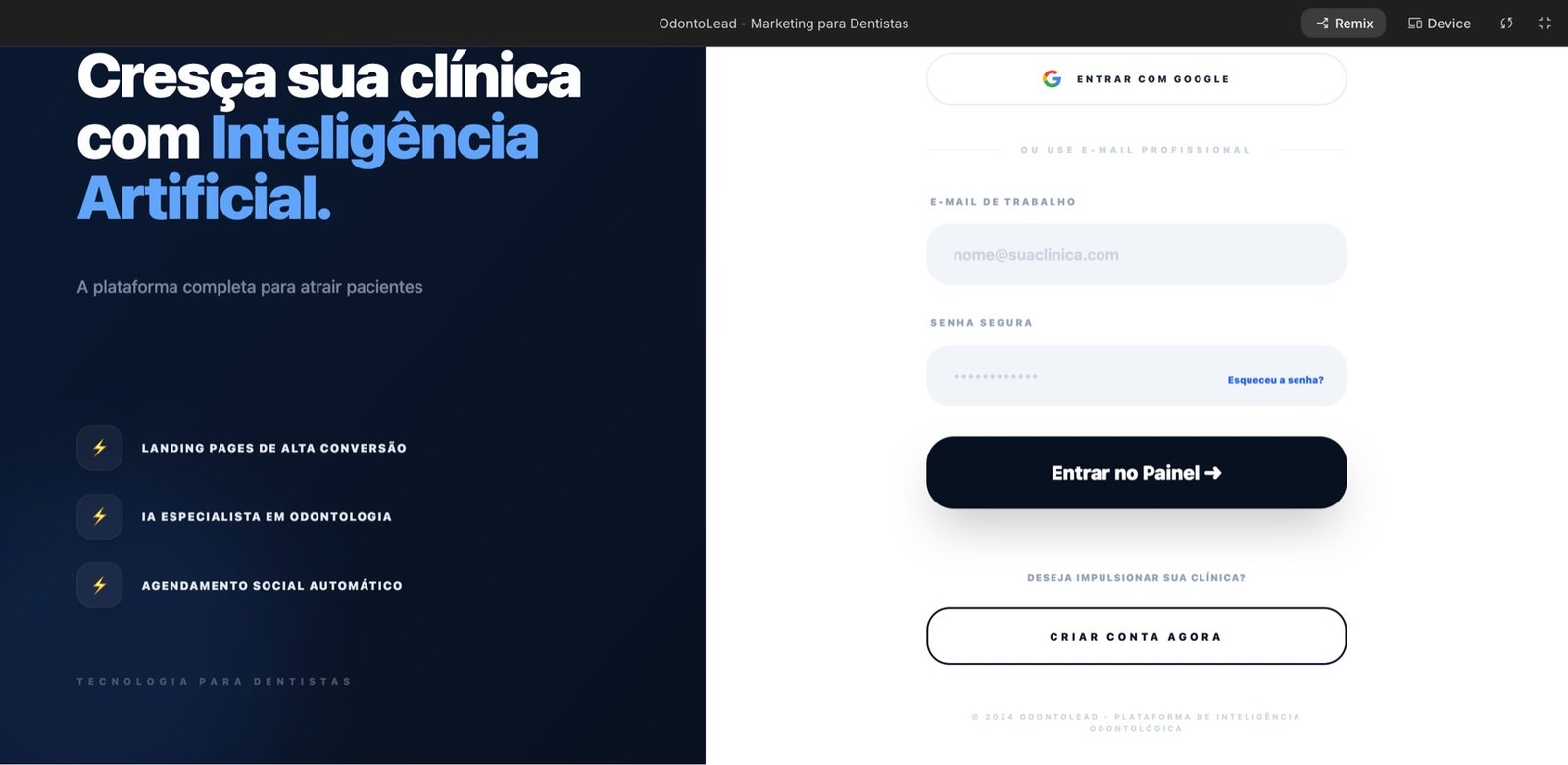 Recorte visual do portfólio da AceleraLab com interfaces digitais apresentadas em mosaico